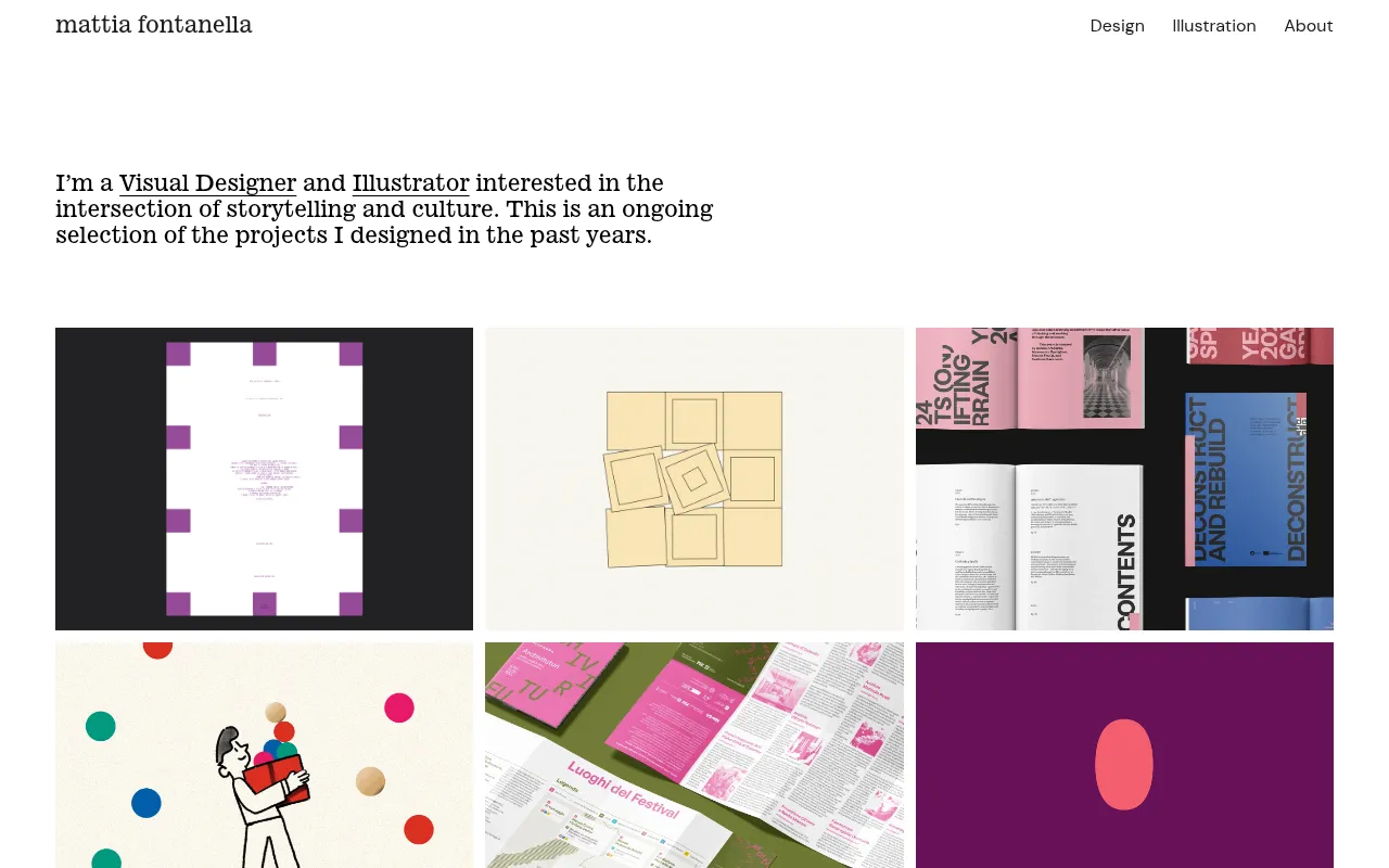Screenshot of mattiafontanella.com
