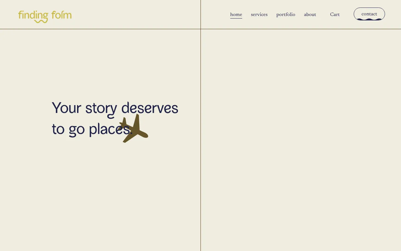 Screenshot of findingform.studio