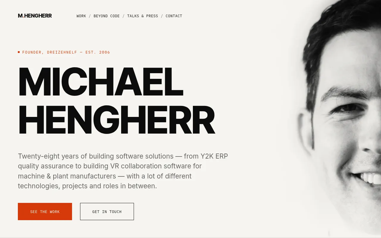 Screenshot of michael.hengherr.de