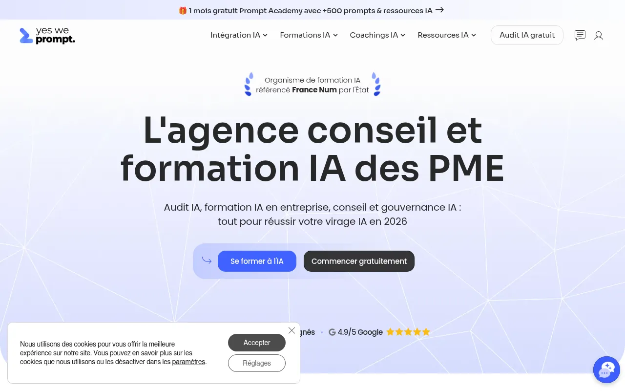 Screenshot of yes-we-prompt.fr