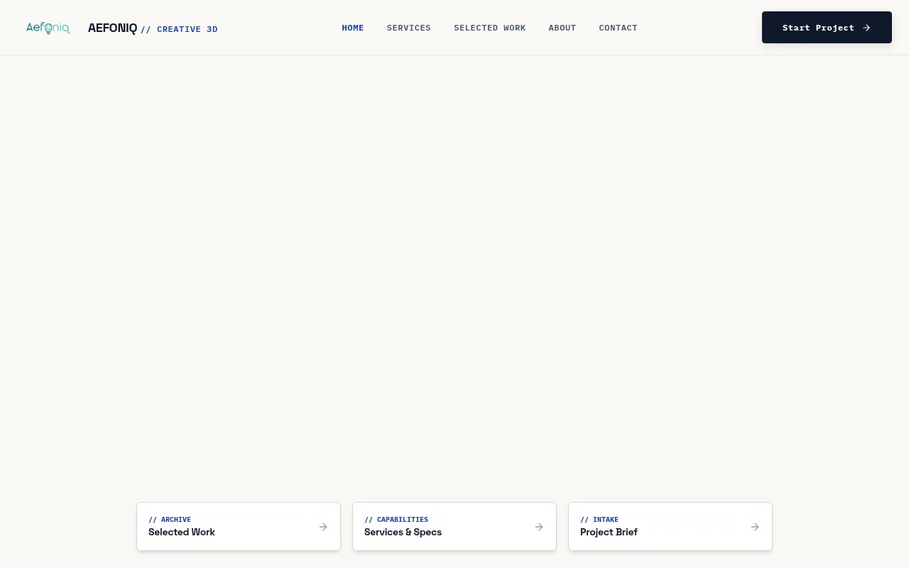 Screenshot of aefoniq.com