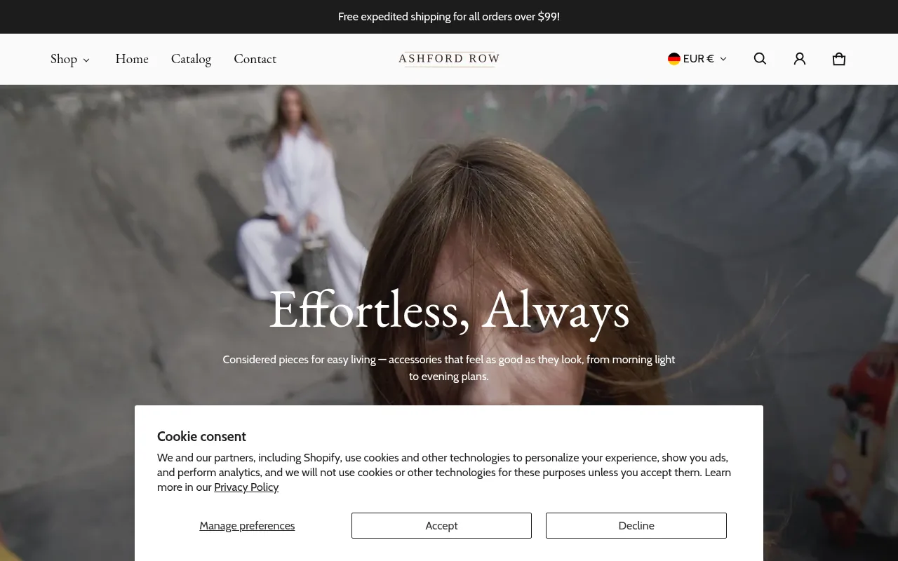 Screenshot of ashfordrow.com