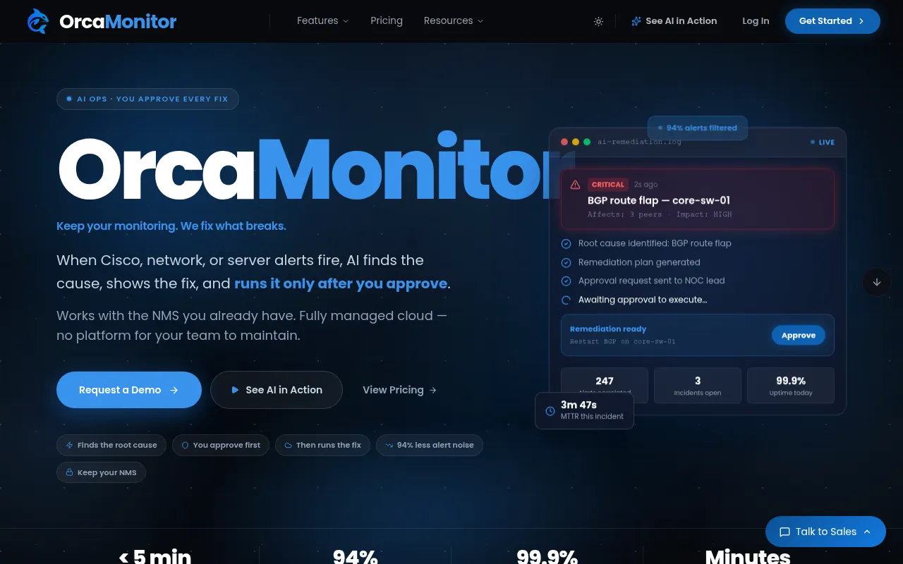 Screenshot of orcamonitor.ai