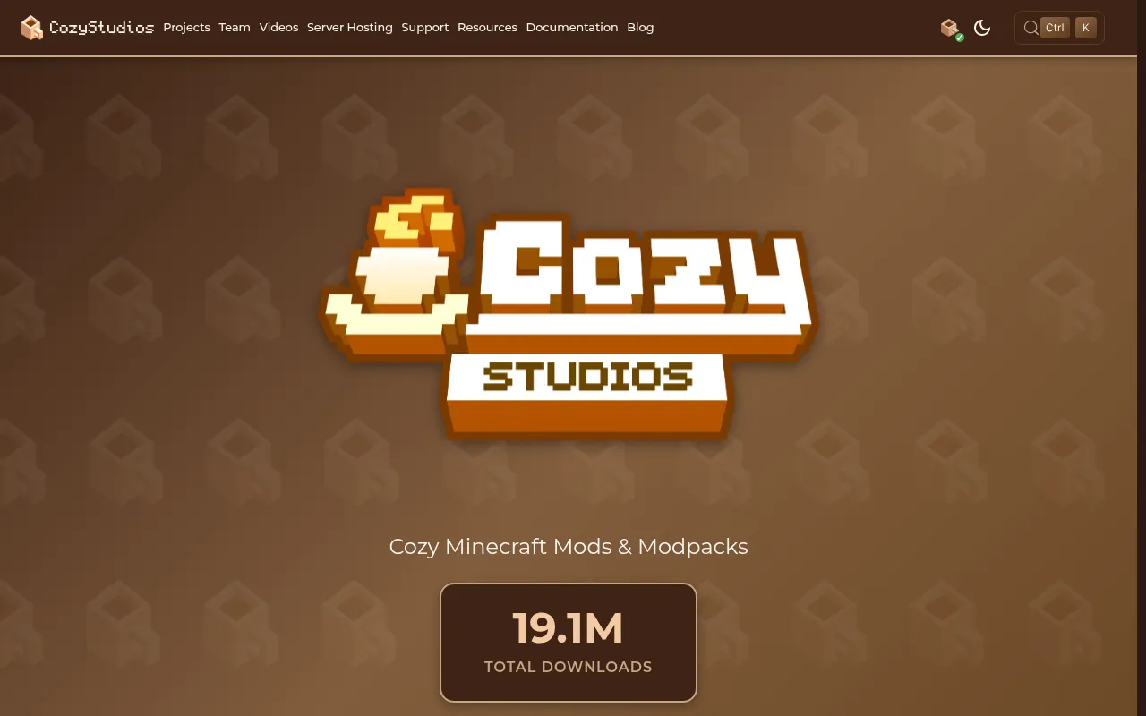 Screenshot of cozystudios.org
