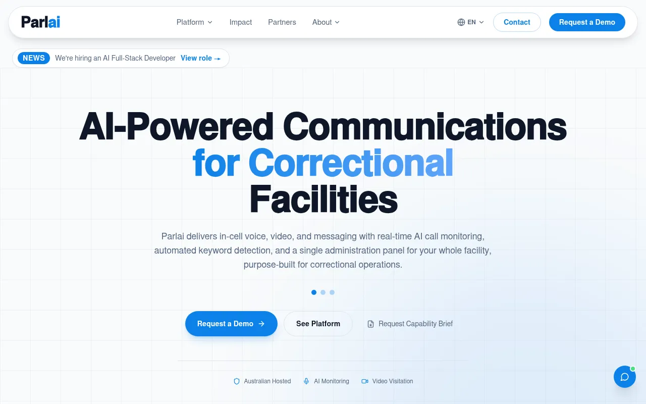 Screenshot of parlai.io