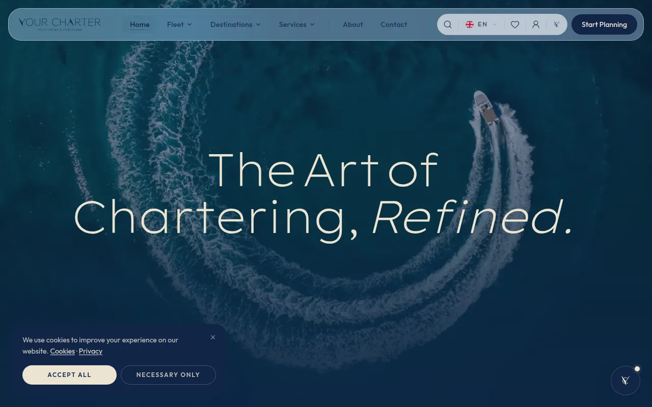 Screenshot of yourcharter.it