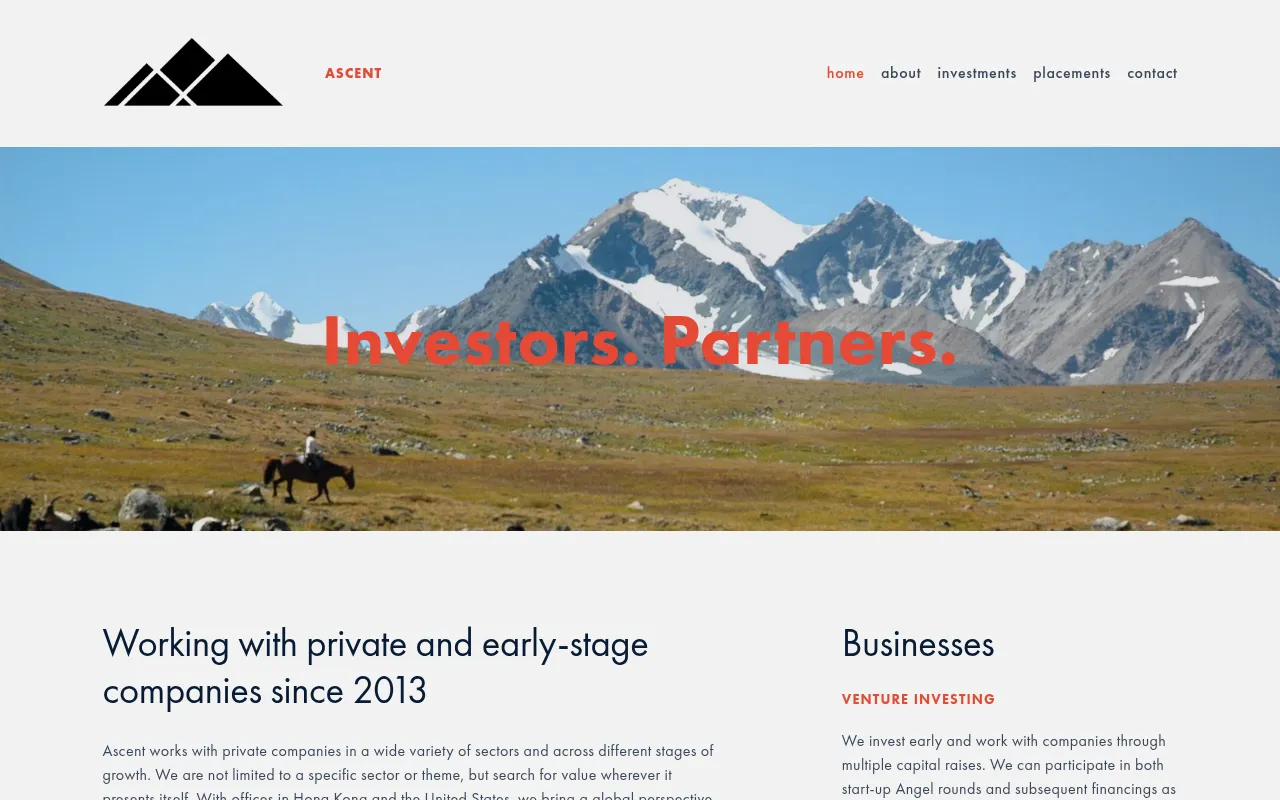Screenshot of ascentca.com