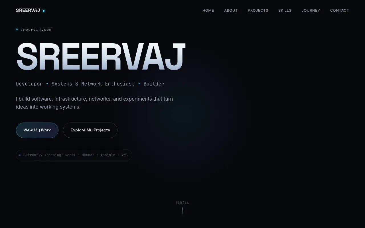 Screenshot of sreervaj.com