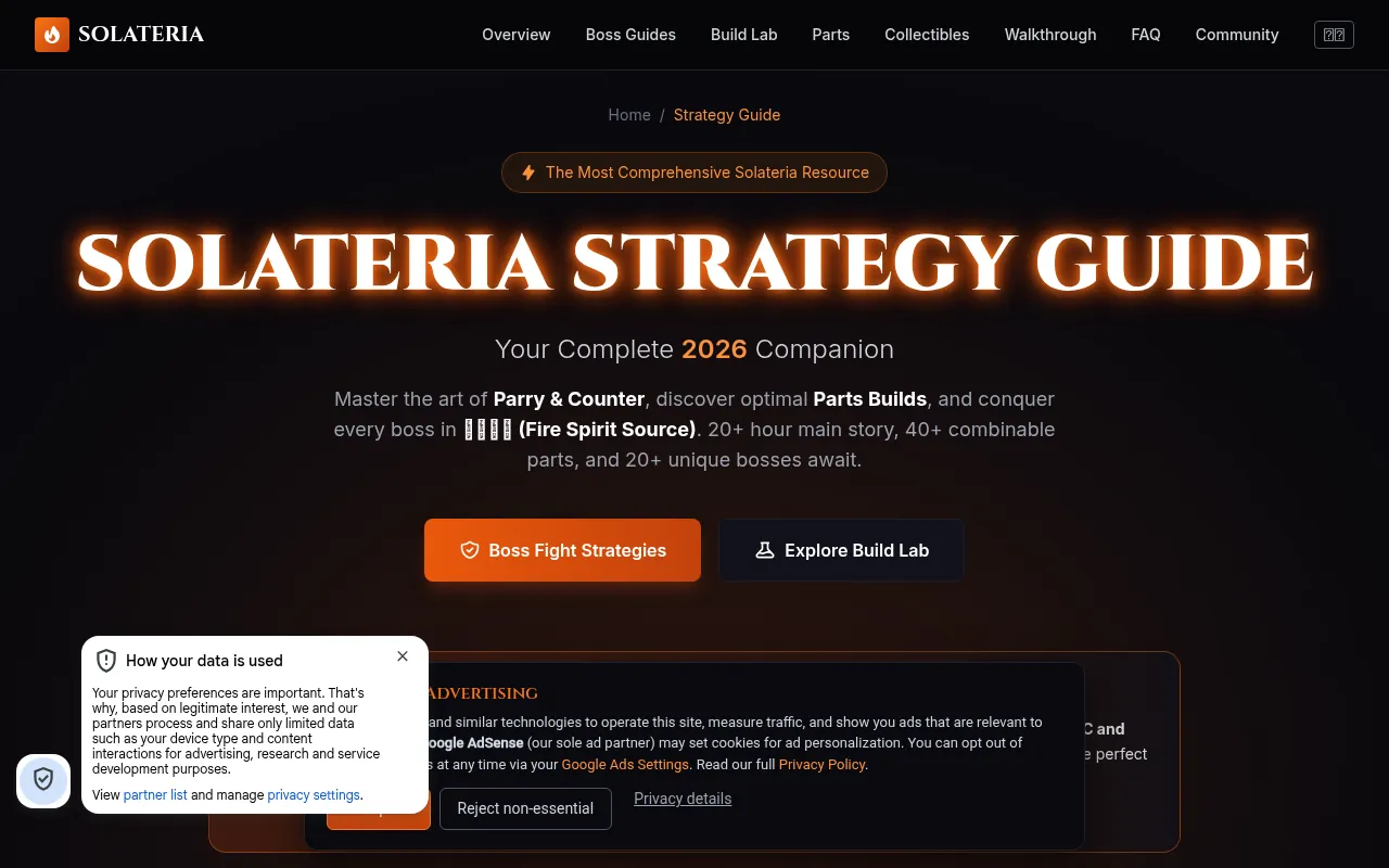 Screenshot of solateria.com