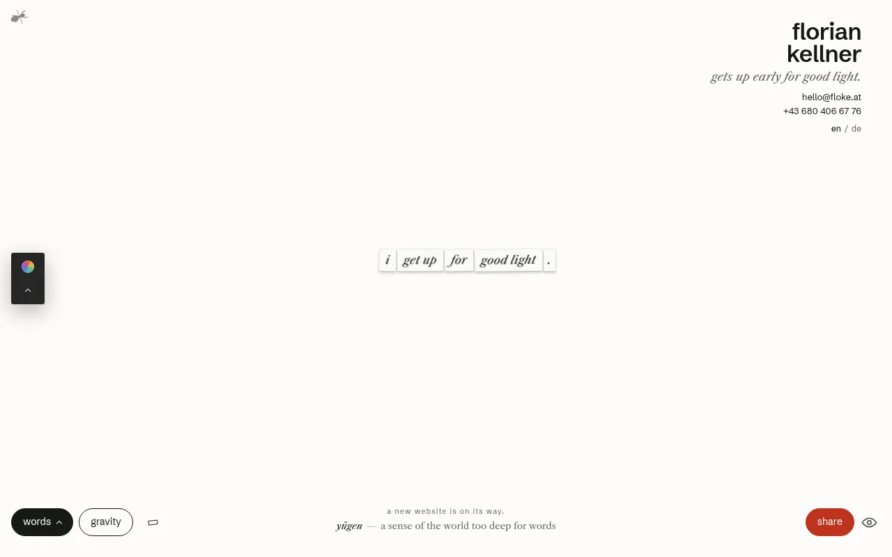 Screenshot of floke.at