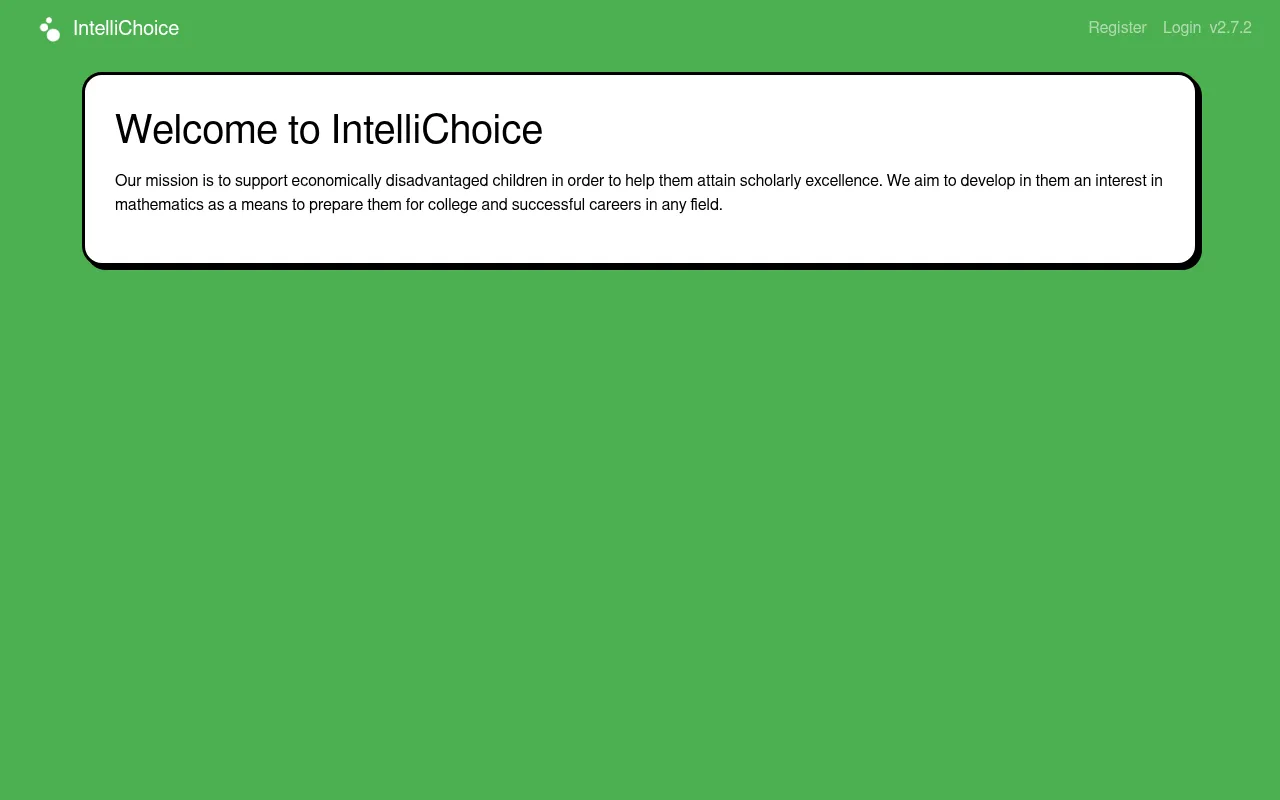 Screenshot of go.intellichoice.org