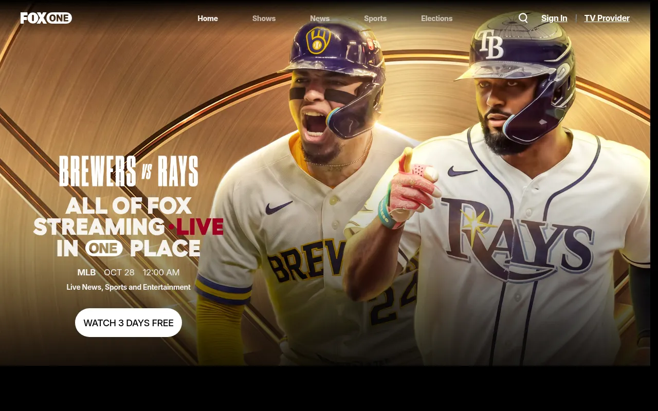 Screenshot of fox.com