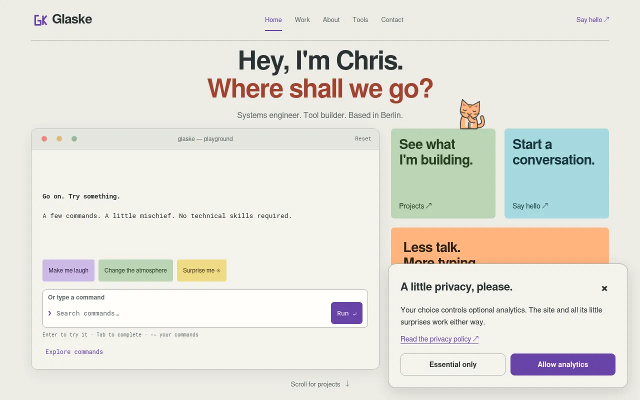 Screenshot of glaske.co