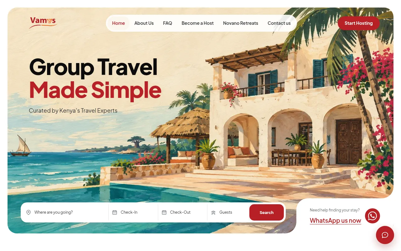 Screenshot of vamoshomes.co.ke