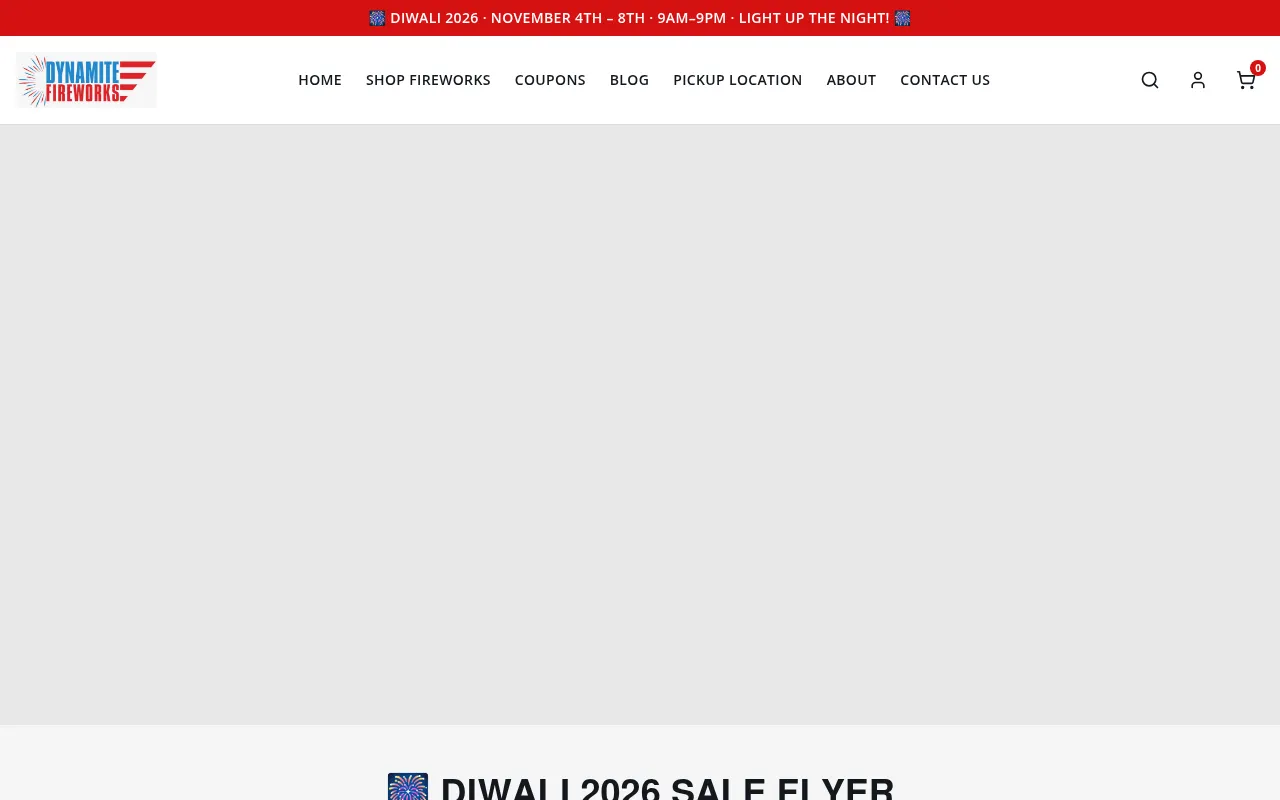 Screenshot of dynamitefireworkssuperstore.com