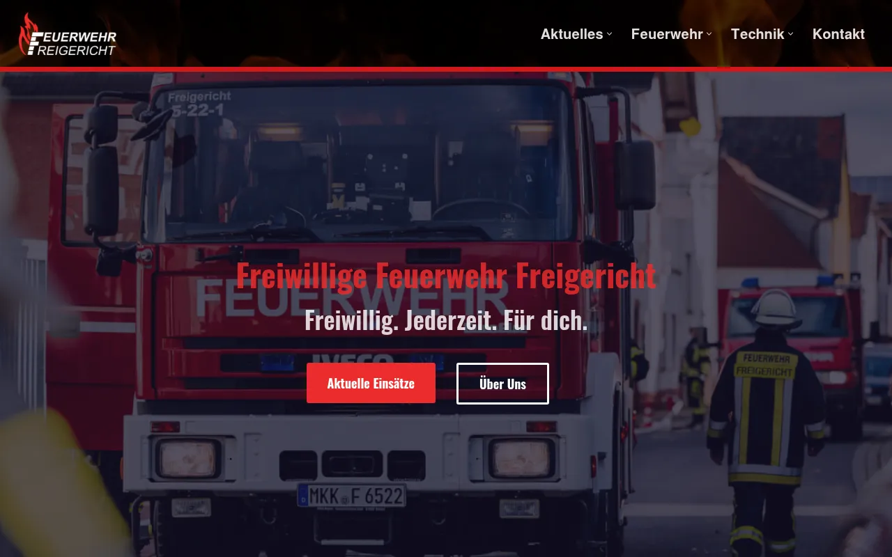 Screenshot of feuerwehr-freigericht.de
