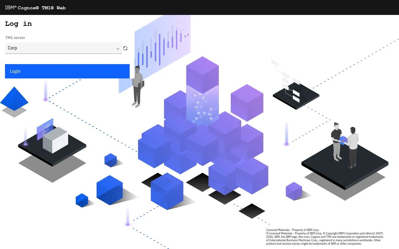 Screenshot of ipsen-prod1.planning-analytics.ibmcloud.com