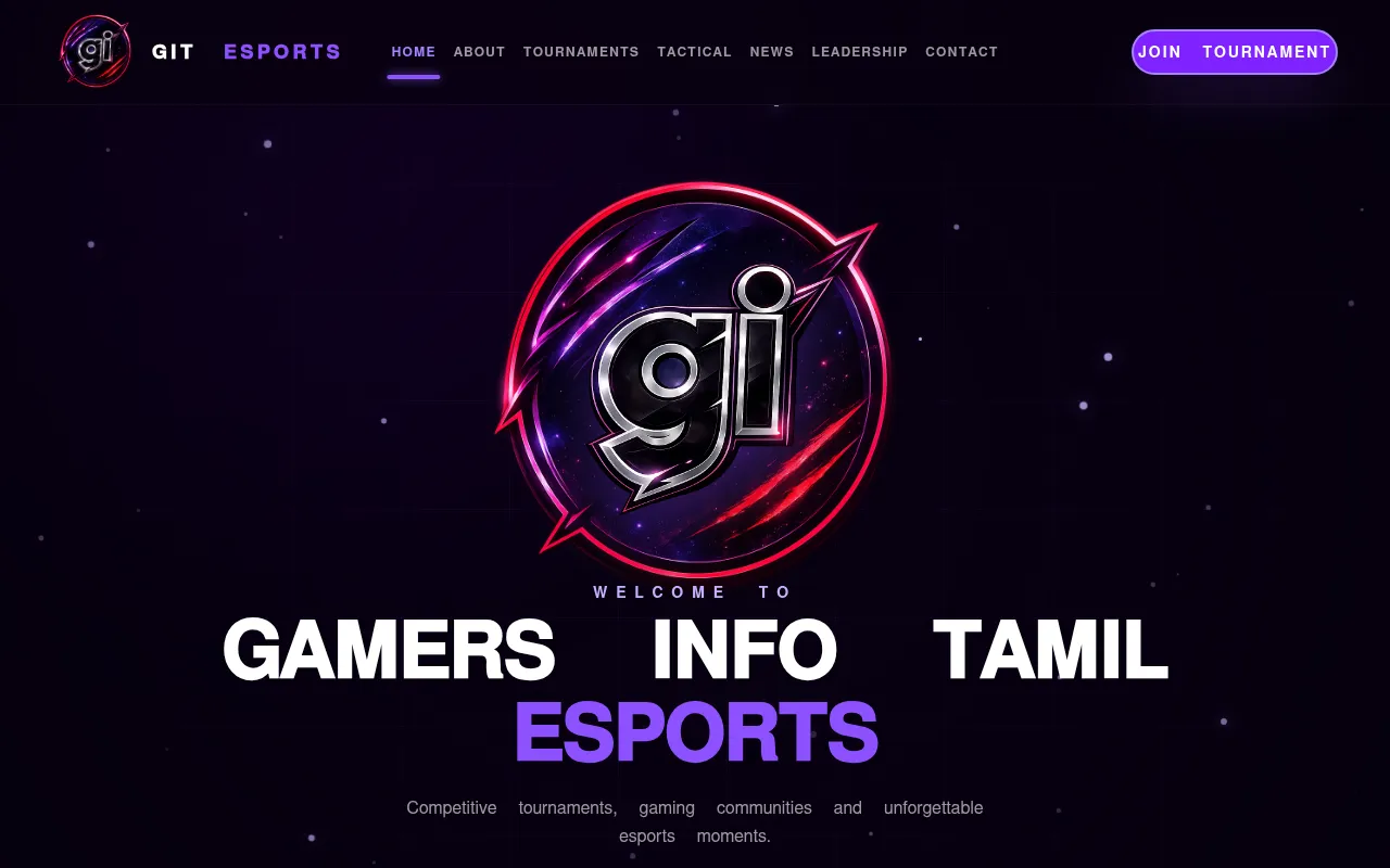 Screenshot of gamersinfotamilesports.online