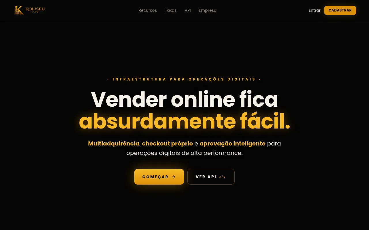 Screenshot of koliseu.cloud