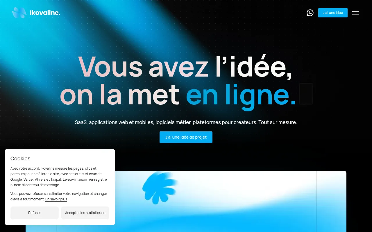 Screenshot of ikovaline.com