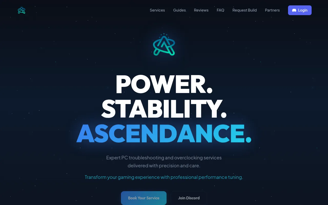 Screenshot of ascendance.gg