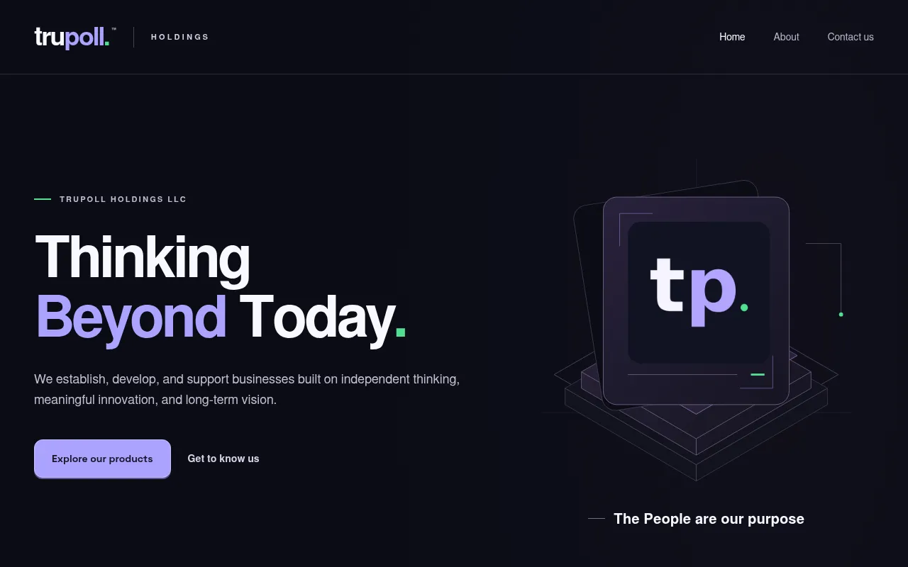 Screenshot of trupollholdings.com