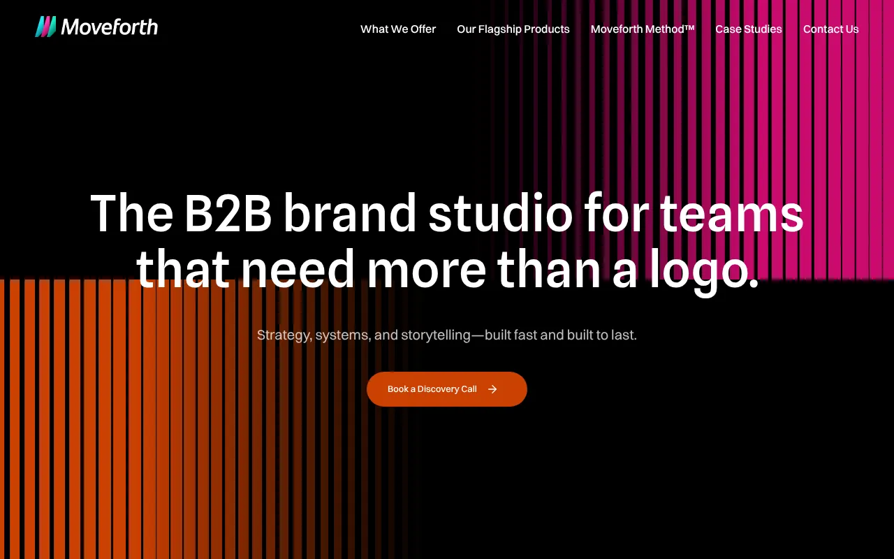 Screenshot of moveforthstudio.com