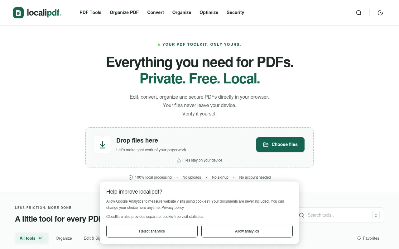 Screenshot of localipdf.com