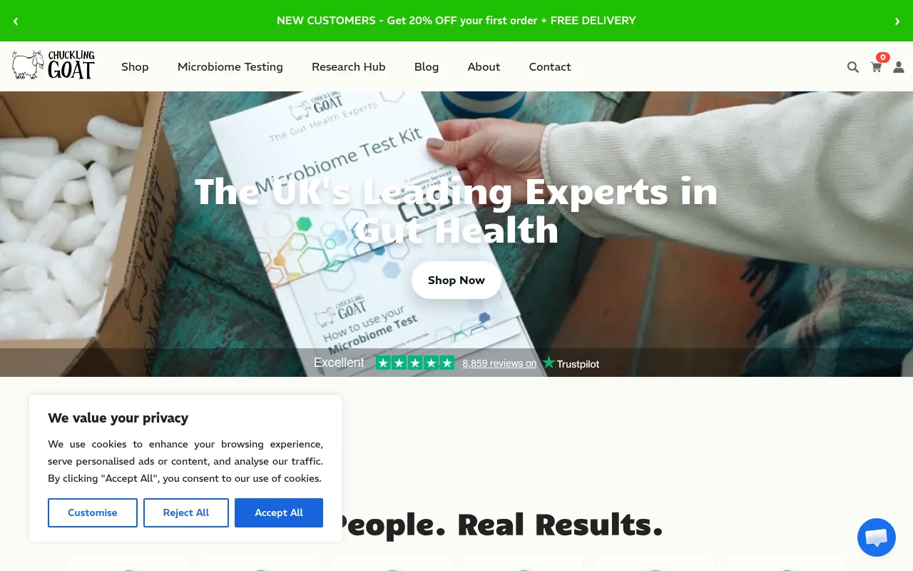 Screenshot of chucklinggoat.co.uk
