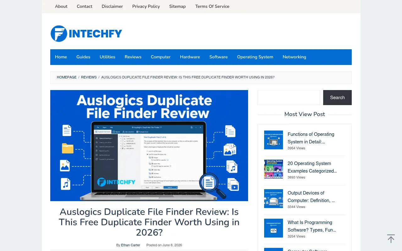 Screenshot of intechfy.com