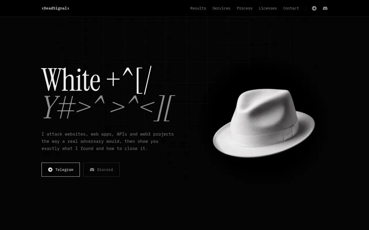Screenshot of xdeadsignalx.com