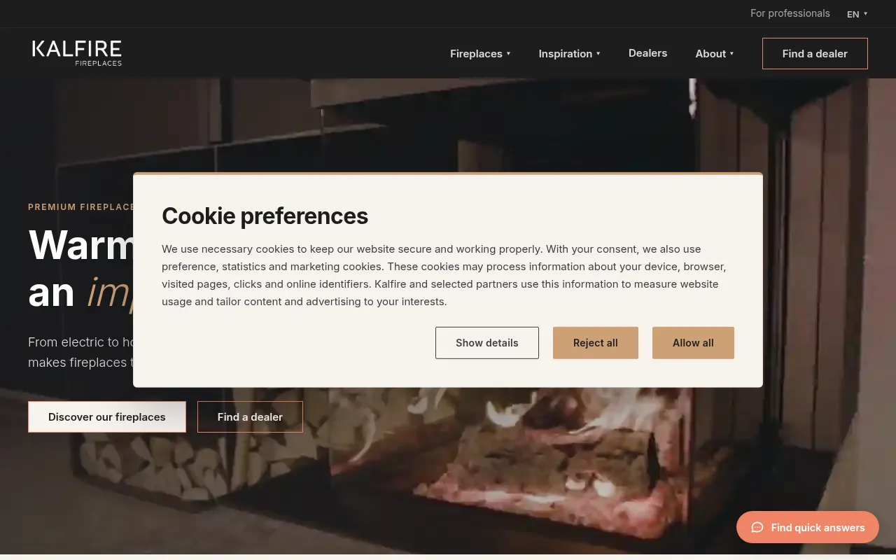 Screenshot of kalfire.com
