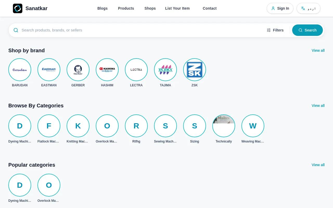 Screenshot of sanatkar.vercel.app