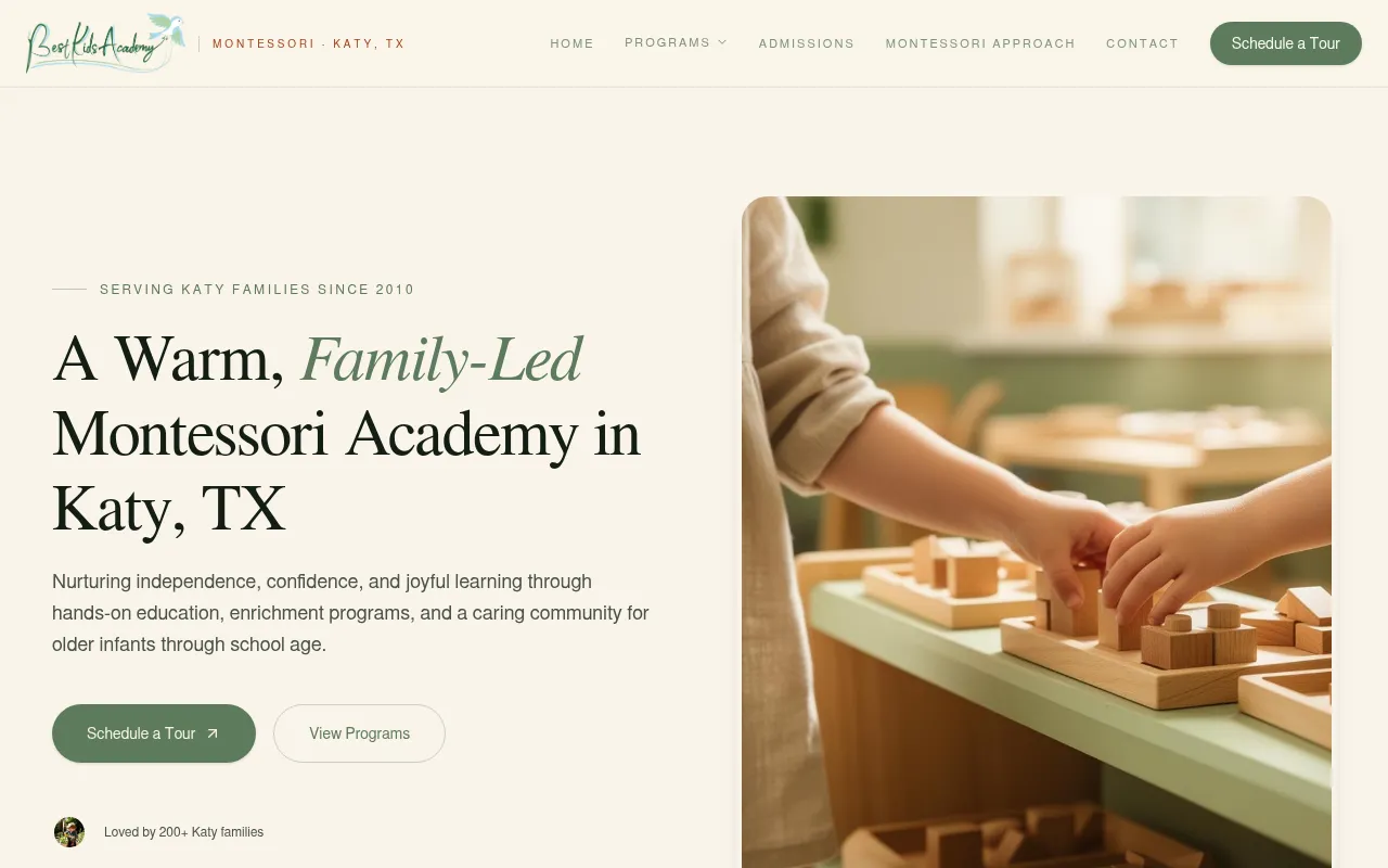 Screenshot of bestkidsacademy.com