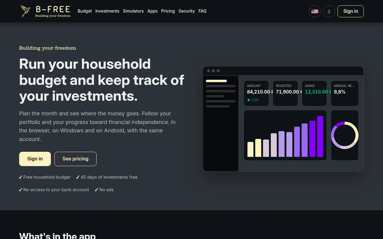 Screenshot of b-free.pt
