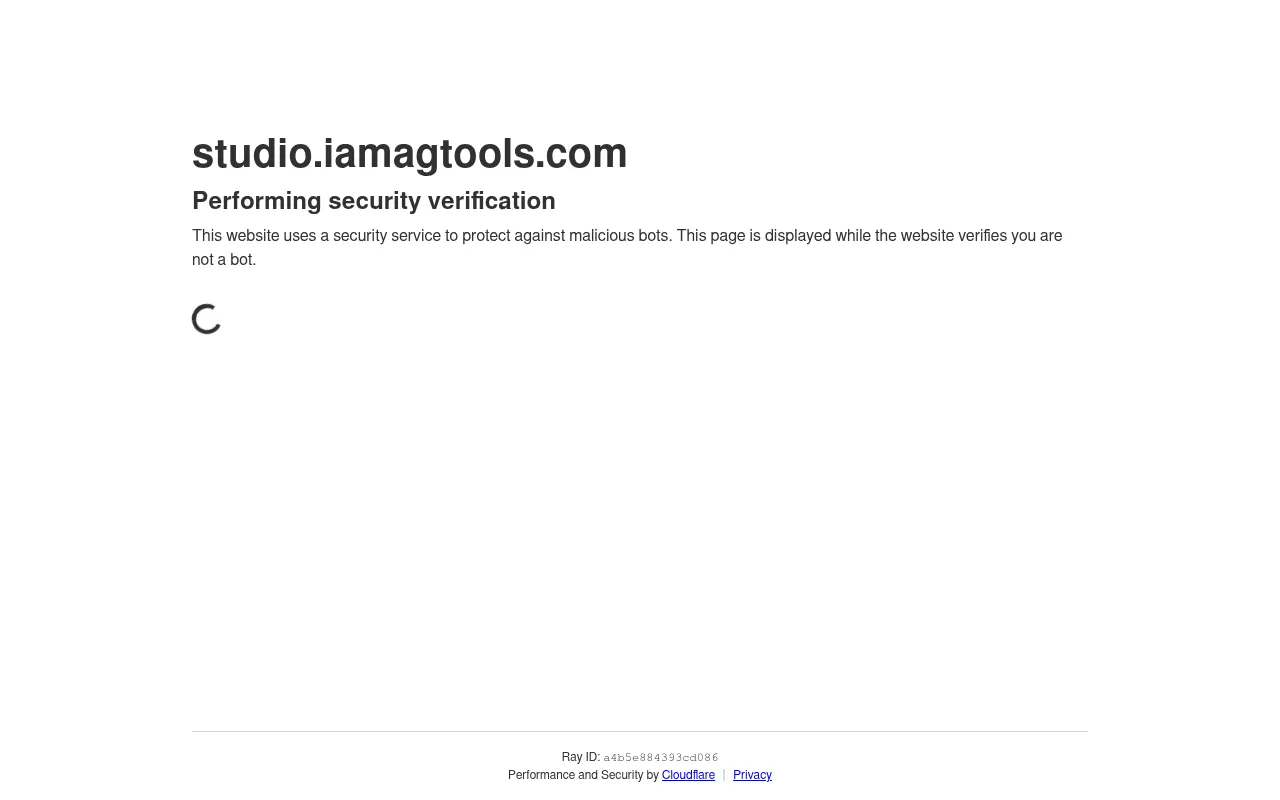 Screenshot of studio.iamagtools.com