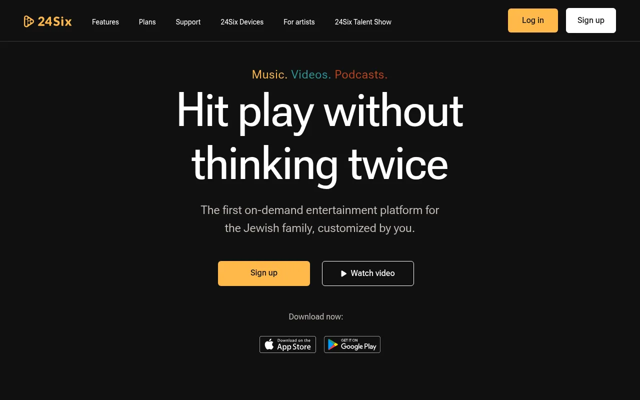 Screenshot of 24six.app