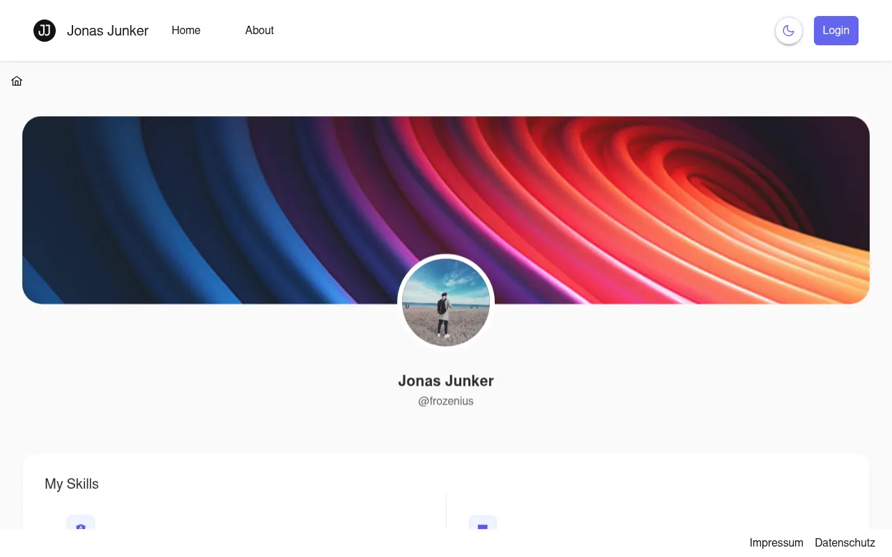 Screenshot of jonasjunker.de