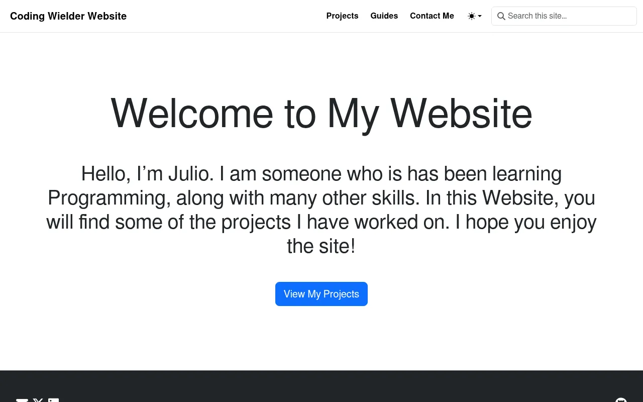 Screenshot of coding-wielder.com