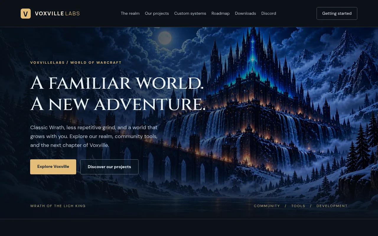 Screenshot of voxvillelabs.com