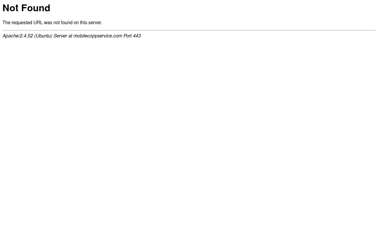 Screenshot of mobilecopyservice.com