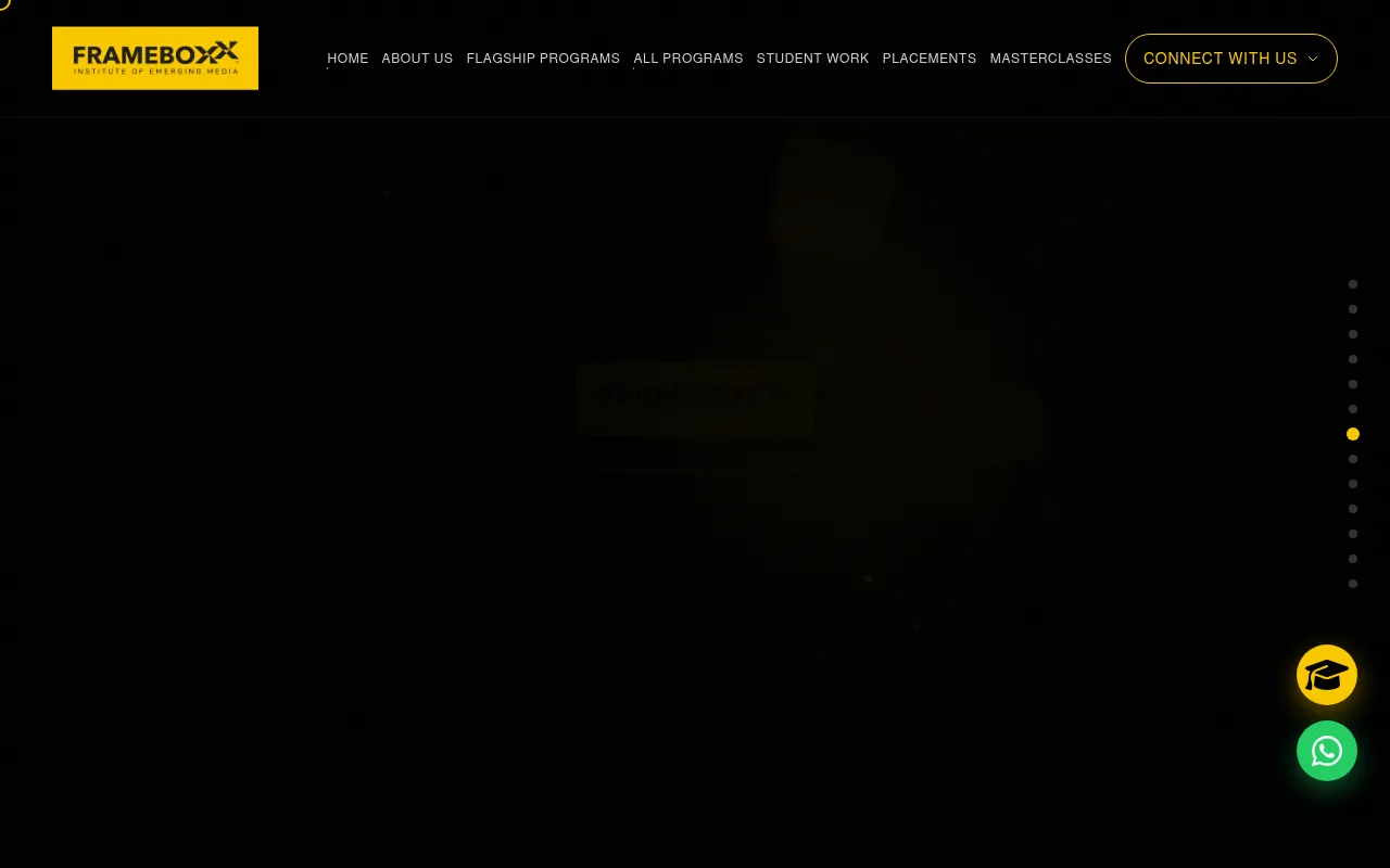 Screenshot of frameboxx.diginextstaging.com