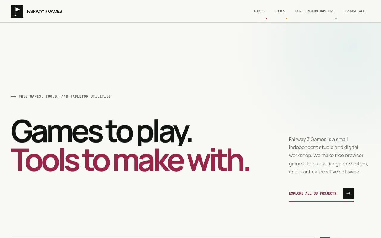 fairway3games.com screenshot