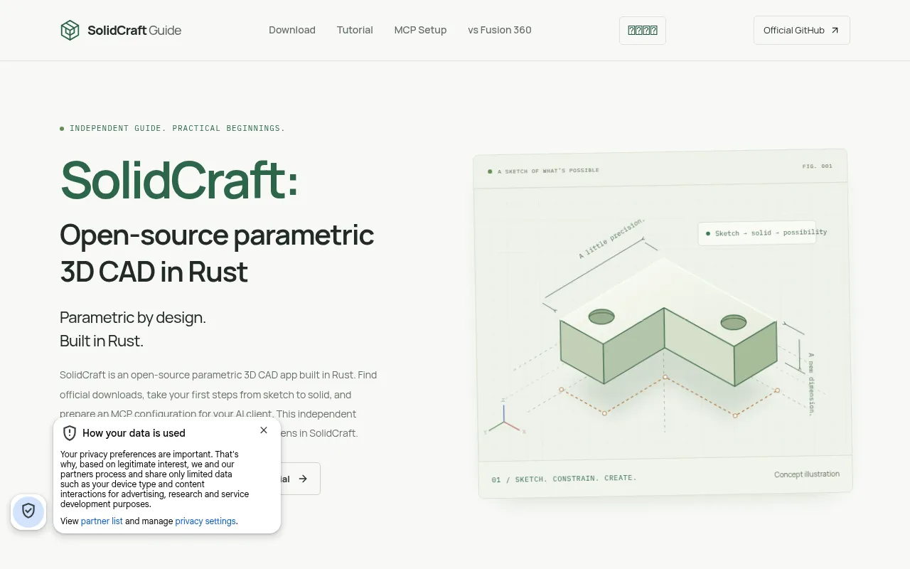 Screenshot of solidcraft.online