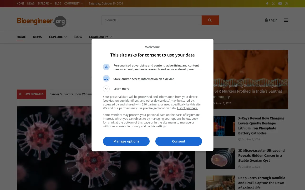Screenshot of bioengineer.org