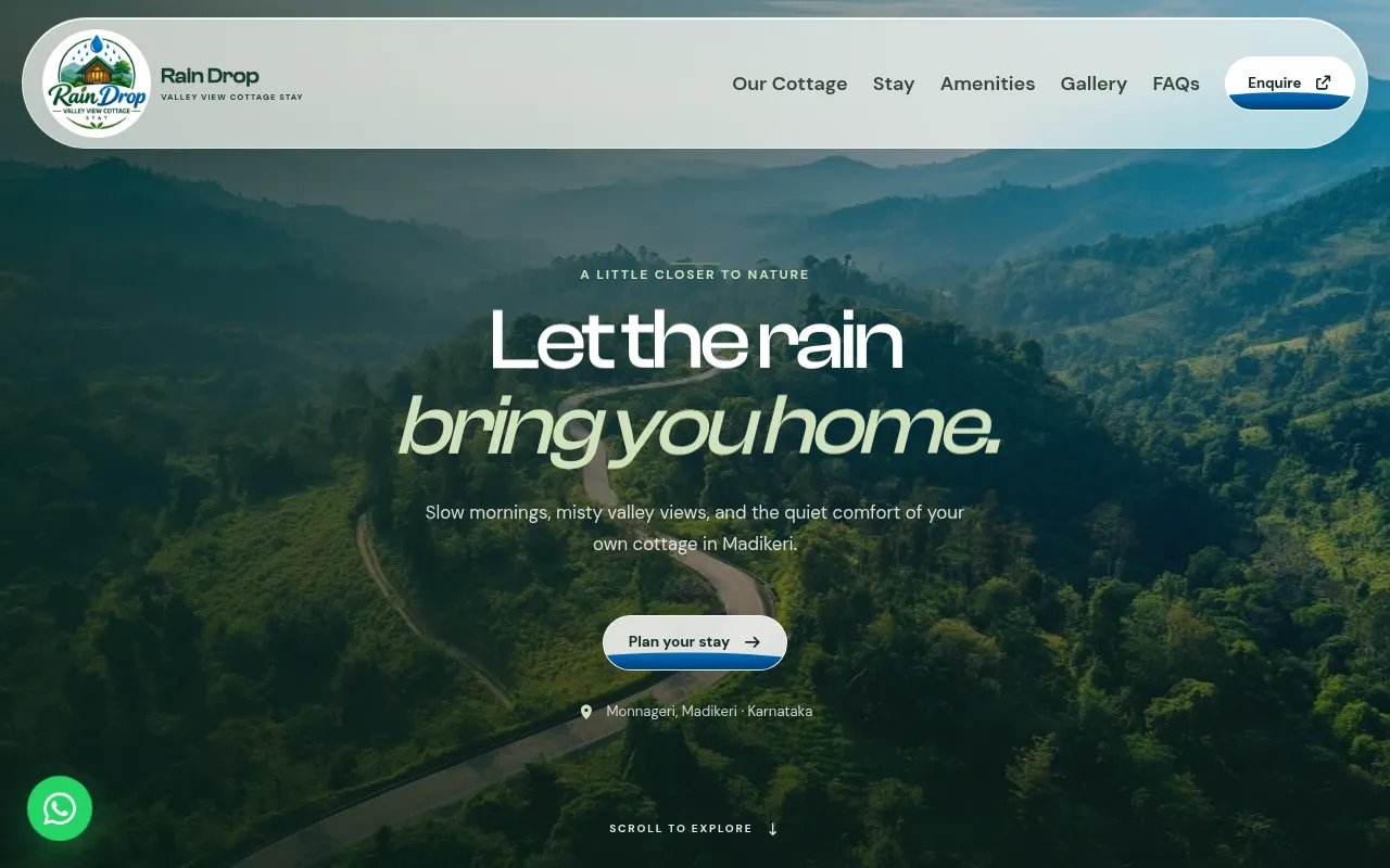 Screenshot of raindrop.dazzletechsolution.in