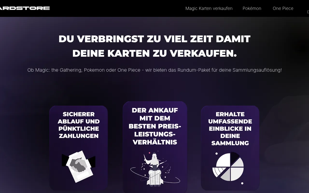 Screenshot of helixcardstore.de