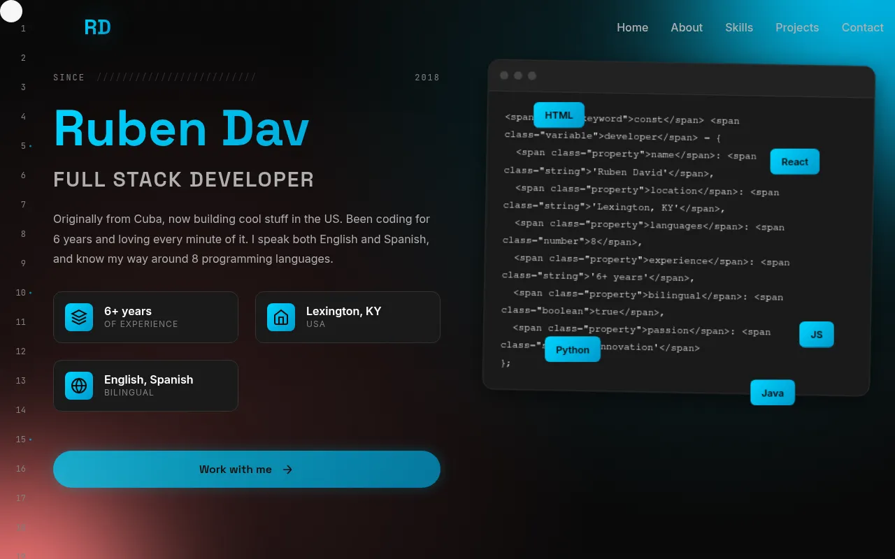 Screenshot of rubendavid.net