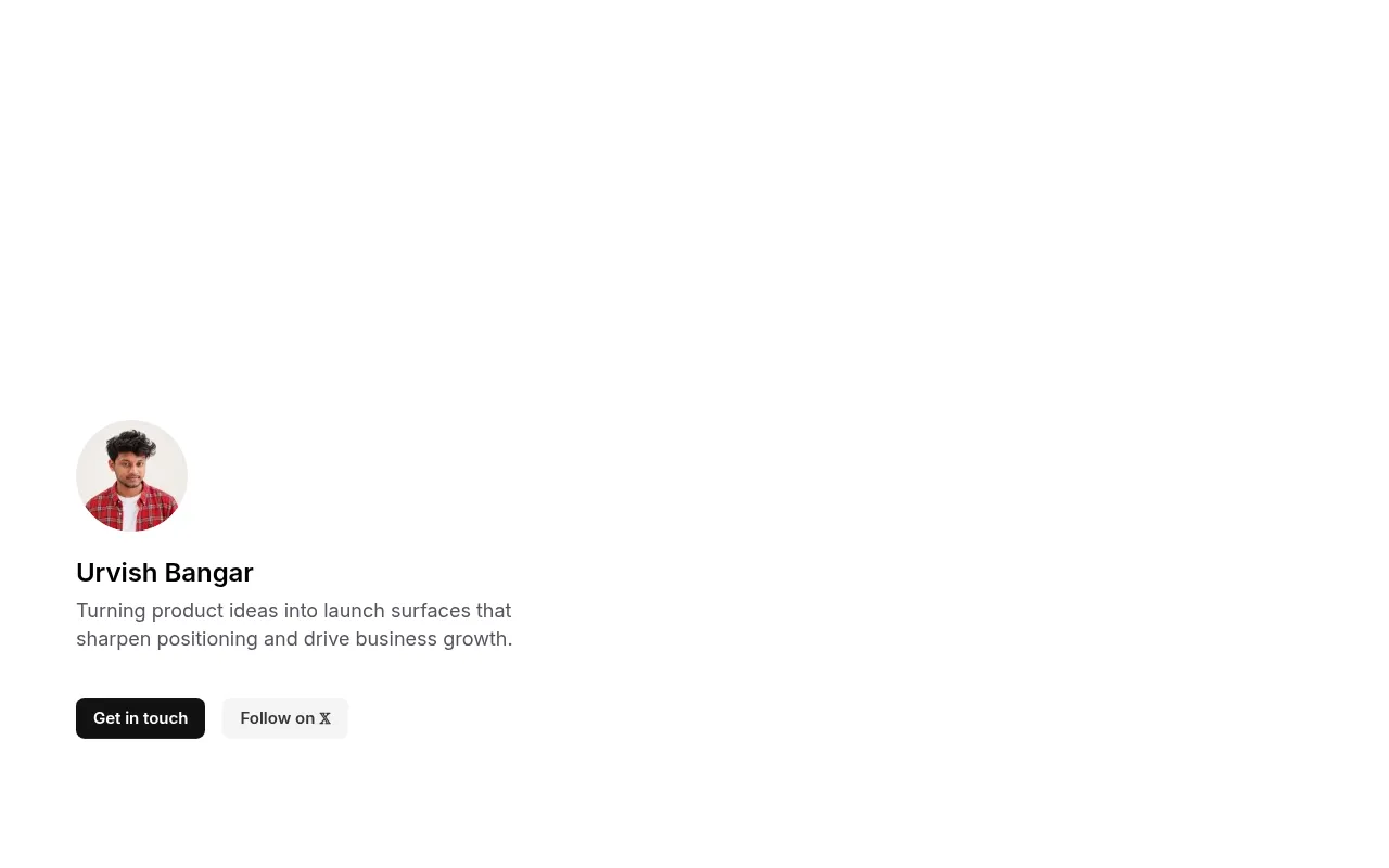 Screenshot of urvish.is-a.dev