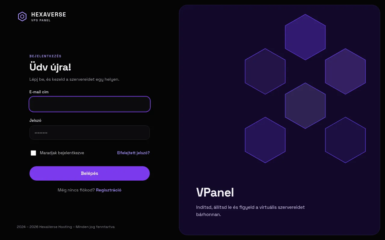 Screenshot of hexa.itzmilan.hu